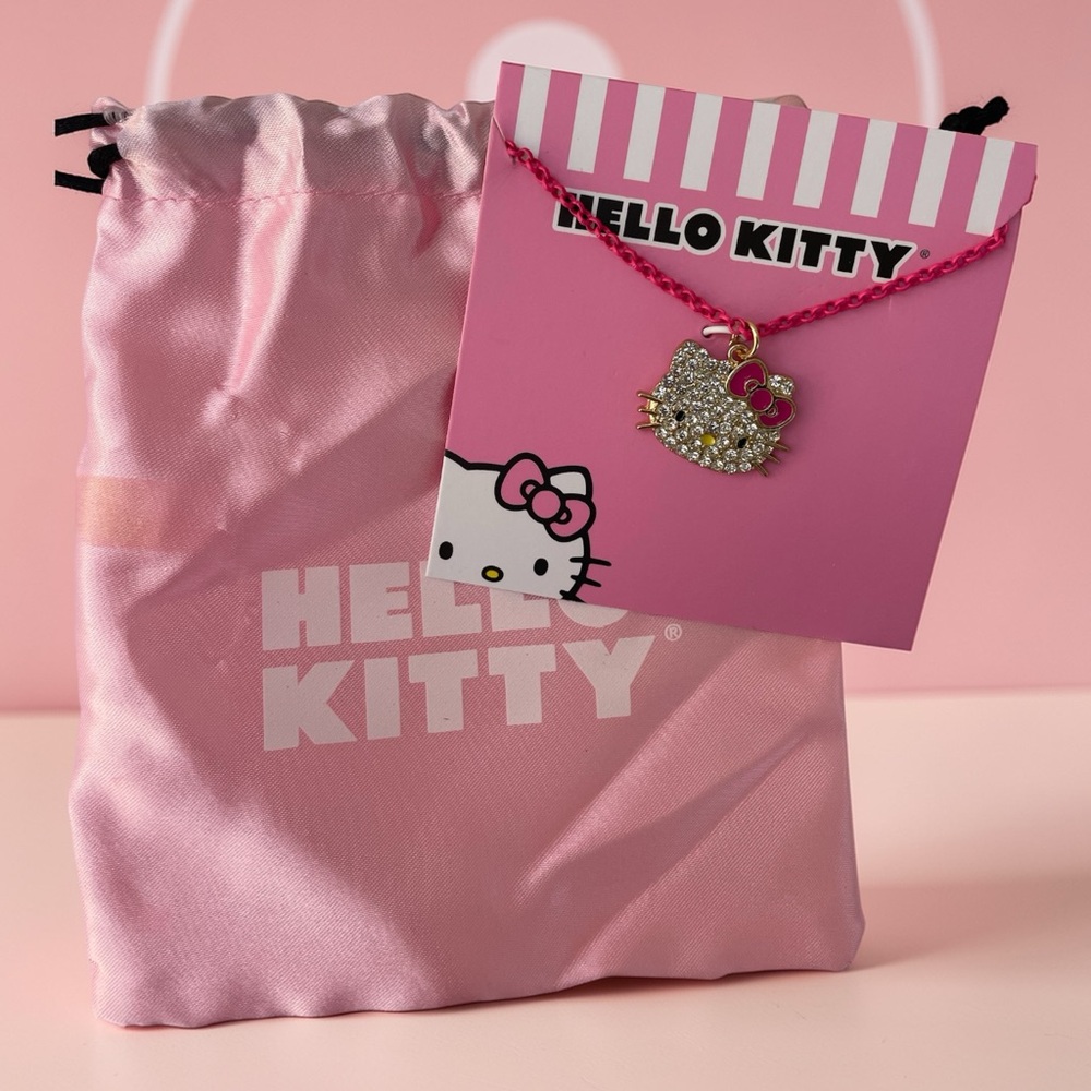 Hello Kitty Pink and Silver Charm Necklace
